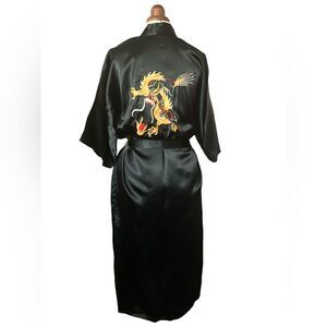 Vintage Esme Robe Size XL Dragon Festival Boho Asian